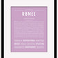 Romee | Name Art Print