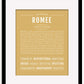 Romee | Name Art Print