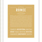 Romee | Name Art Print