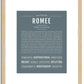Romee | Name Art Print