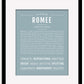 Romee | Name Art Print