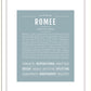 Romee | Name Art Print
