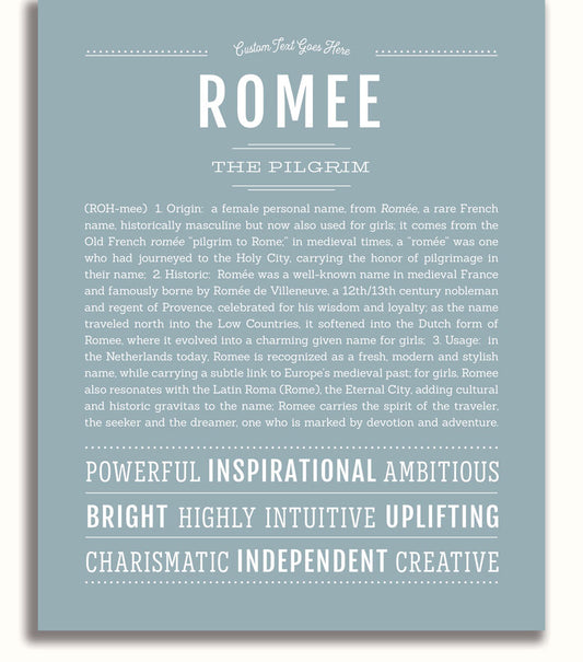 Frame Options | Powder Blue | White Frame, Matted
