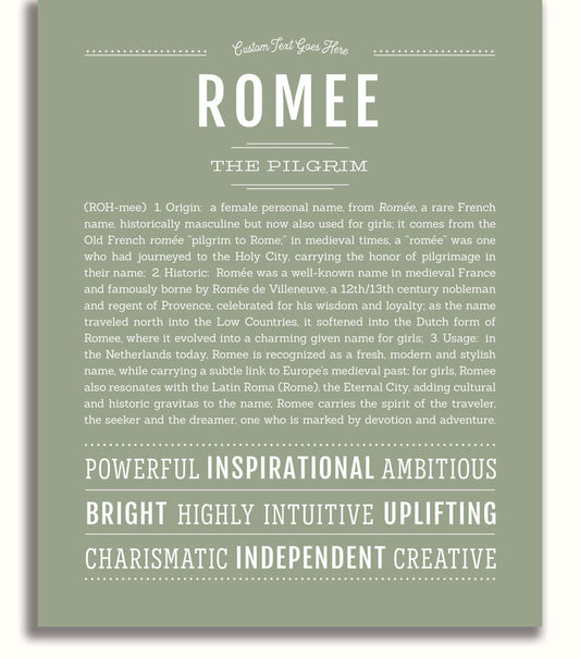 Frame Options | Sage | White Frame, Matted