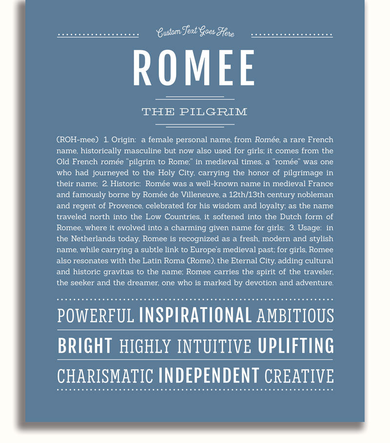 Frame Options | Steele Blue | White Frame, Matted