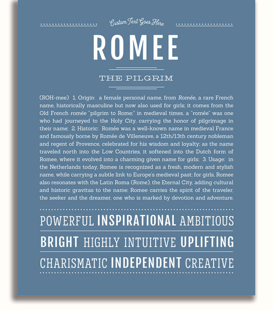 Frame Options | Steele Blue | White Frame, Matted