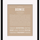 Romee | Name Art Print