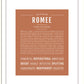 Romee | Name Art Print