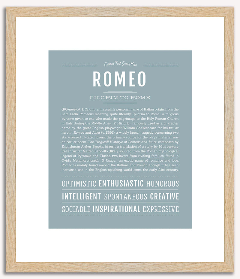 Romeo | Name Art Print