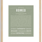 Romeo | Name Art Print