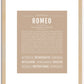 Romeo | Name Art Print