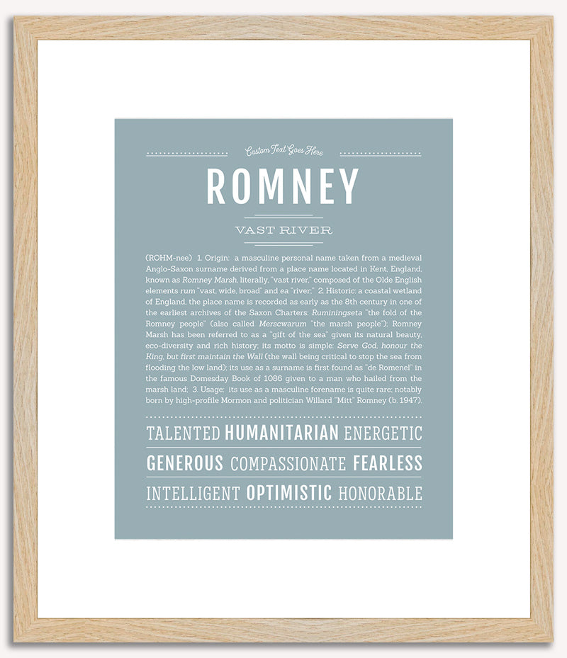 Romney | Name Art Print