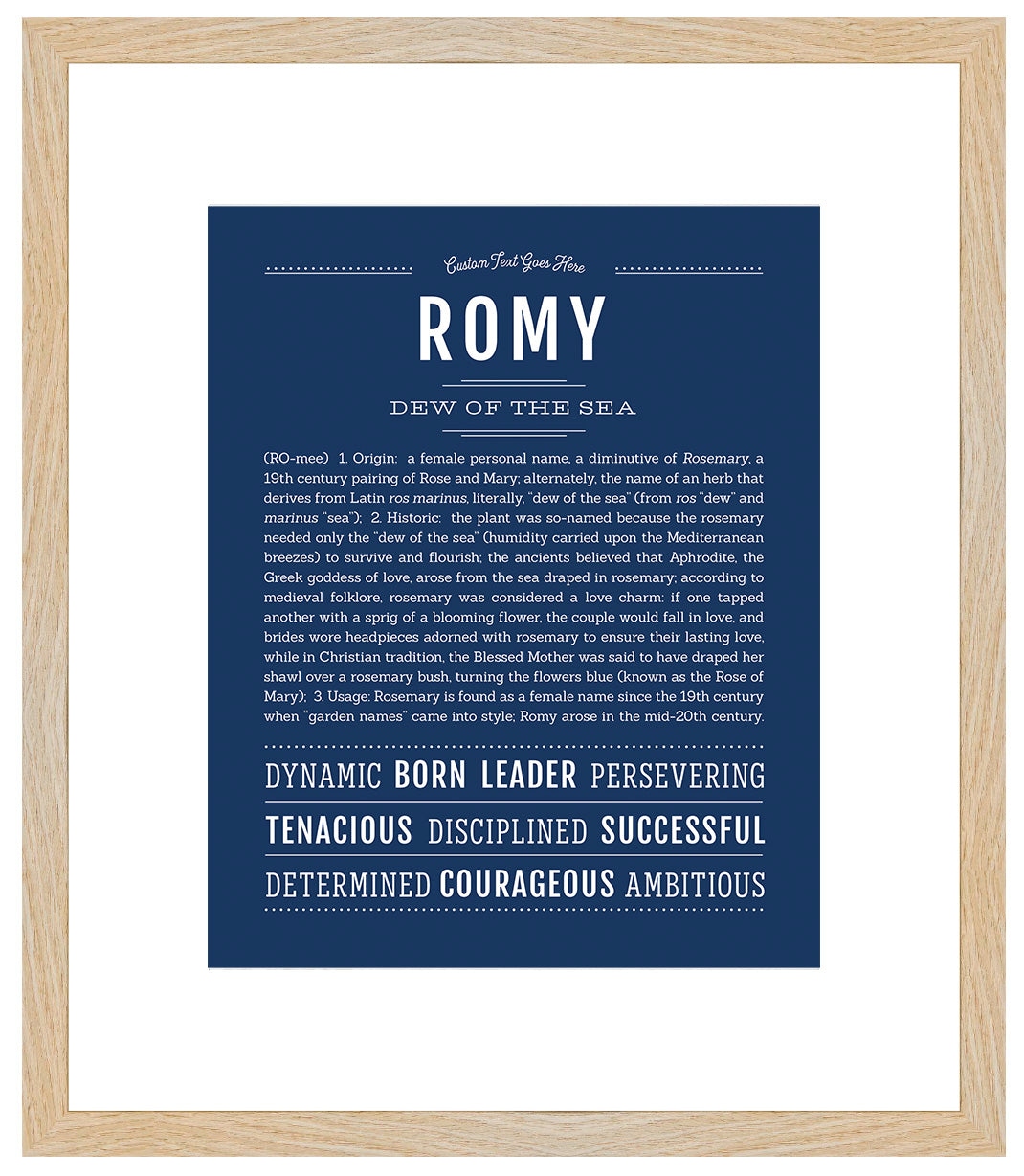 Romy | Name Art Print