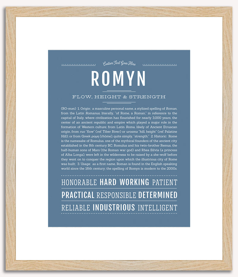 Romyn (male) | Name Art Print