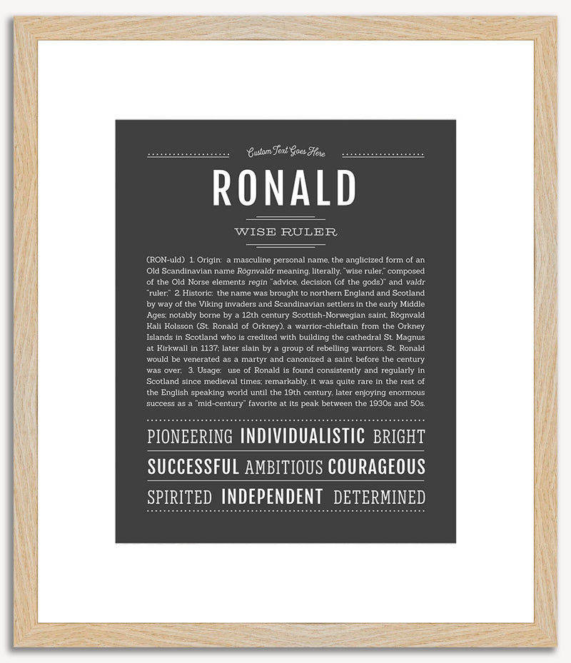 Ronald | Name Art Print