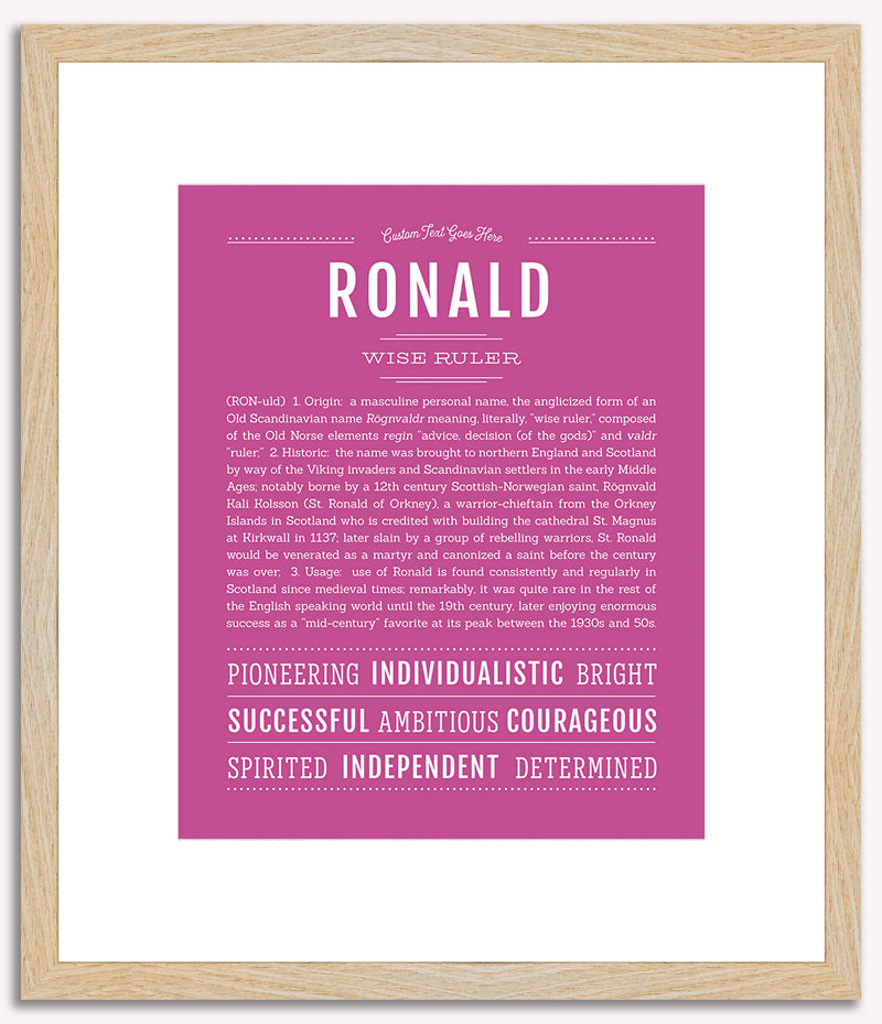 Ronald | Name Art Print