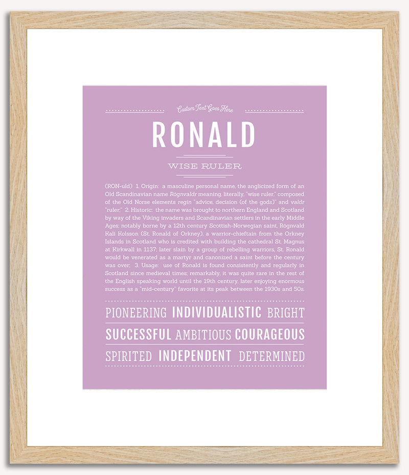 Ronald | Name Art Print