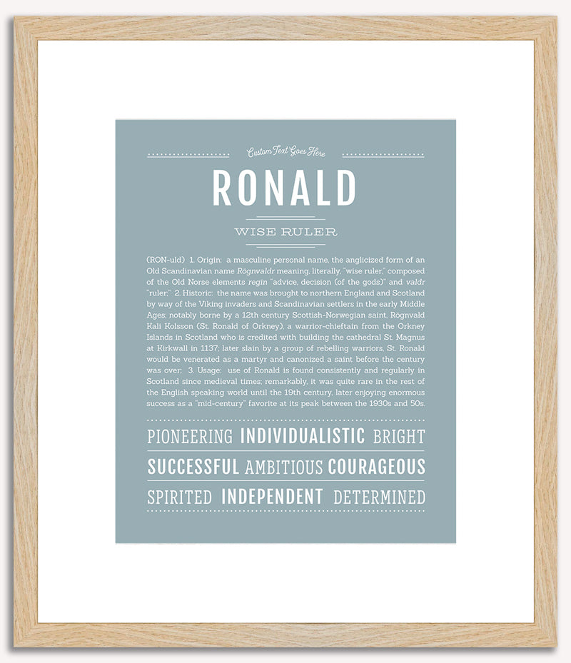 Ronald | Name Art Print