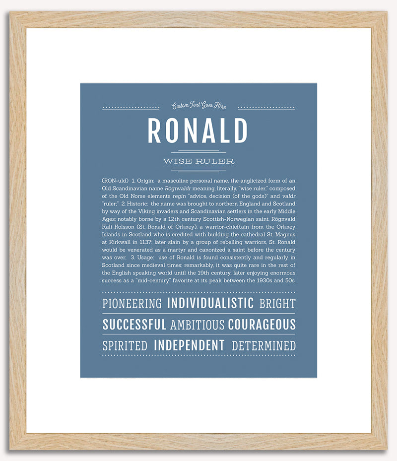 Ronald | Name Art Print