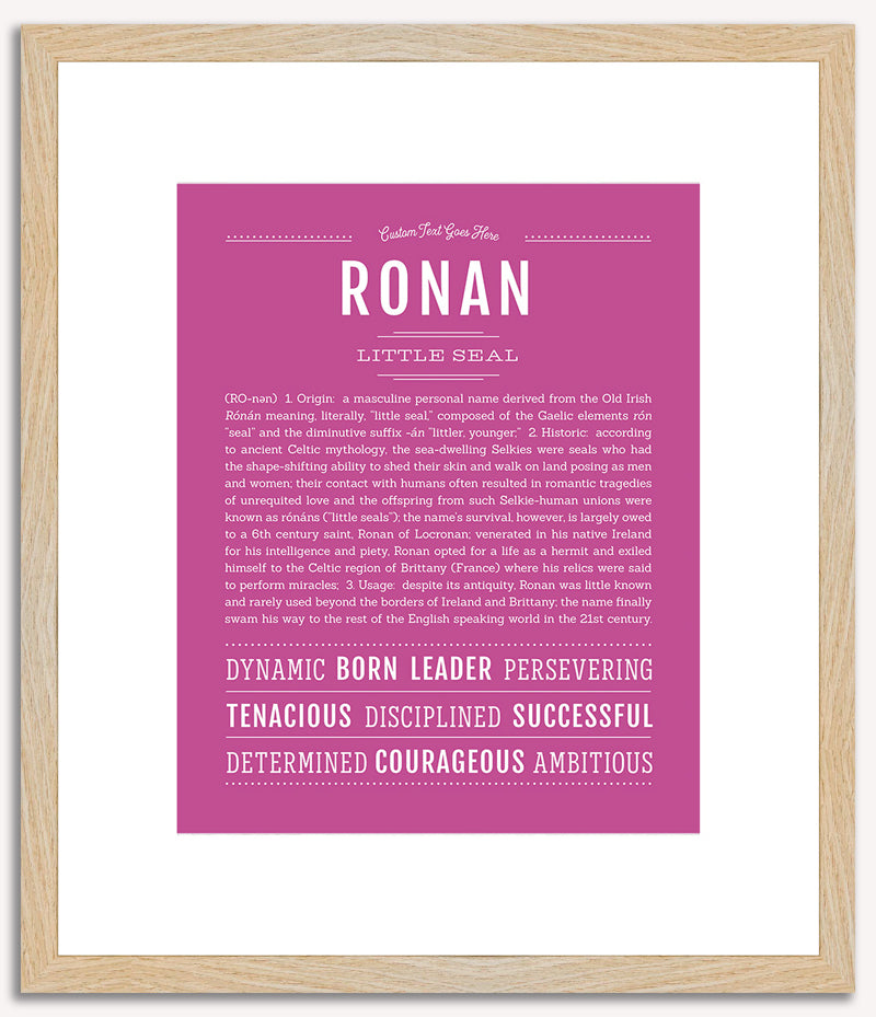 Ronan | Name Art Print