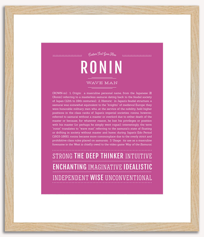 Ronin | Name Art Print