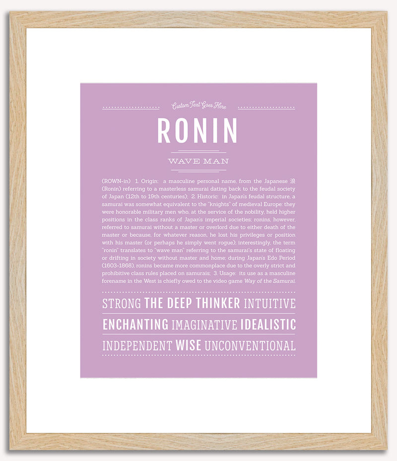 Ronin | Name Art Print