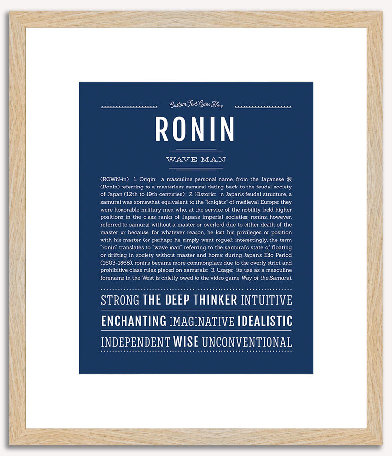 Ronin | Name Art Print