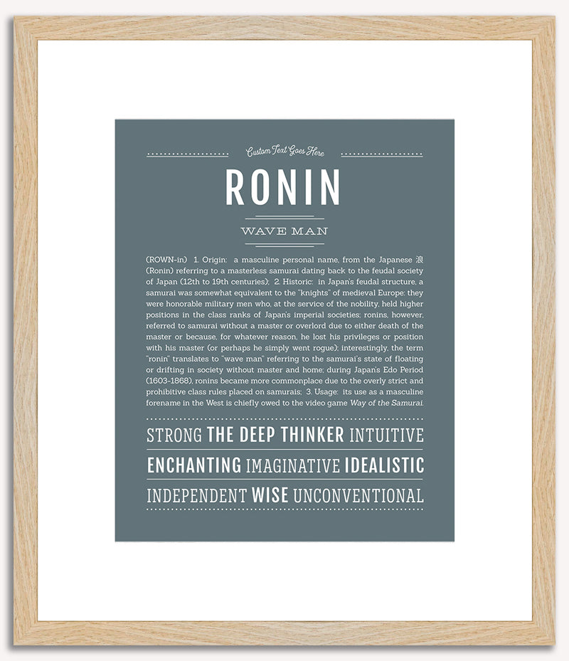 Ronin | Name Art Print