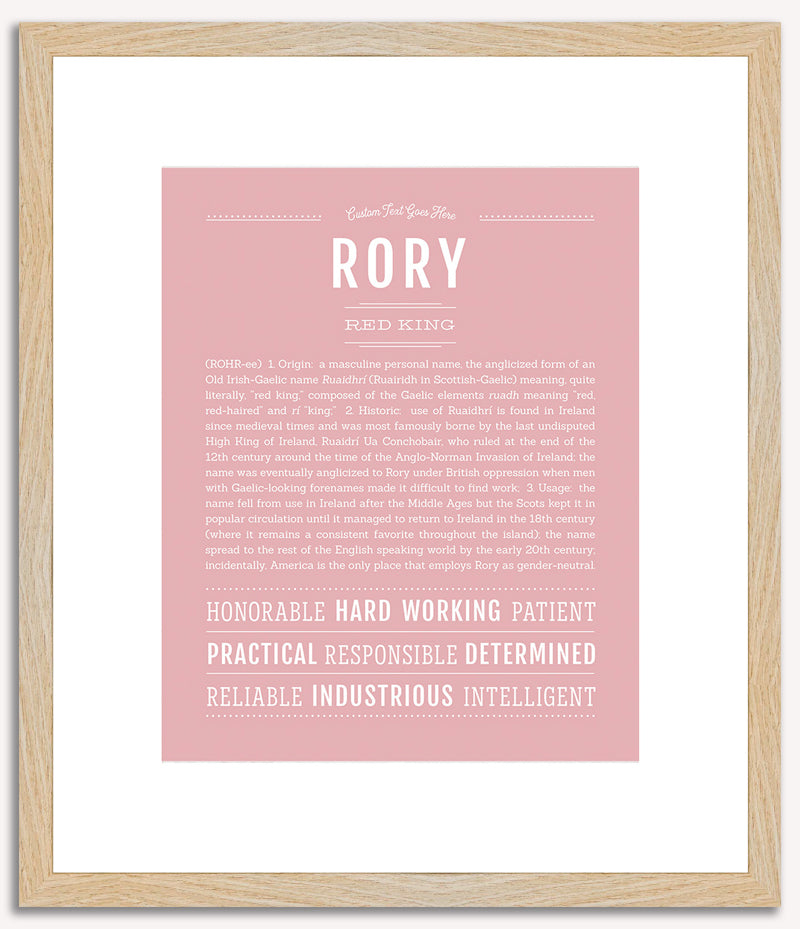 Rory (male) | Name Art Print