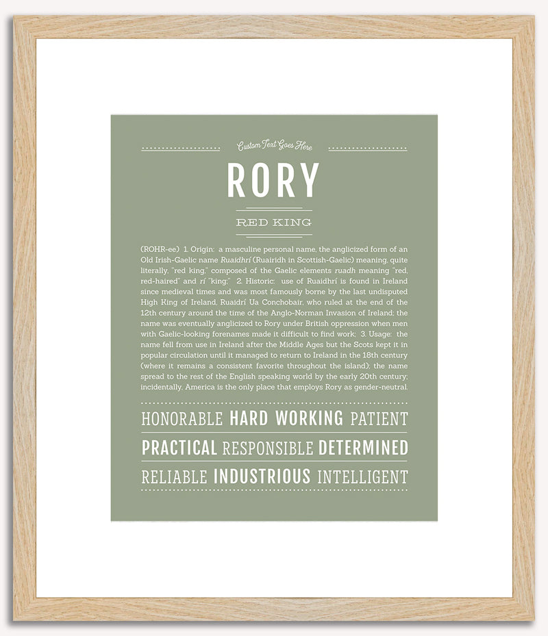 Rory (male) | Name Art Print