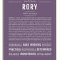 Rory Personalized Name Meaning Art Prints – Name Stories