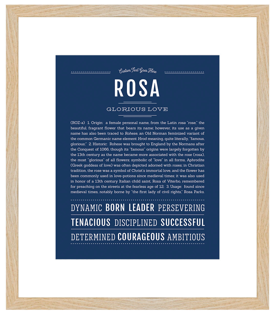 Rosa | Name Art Print