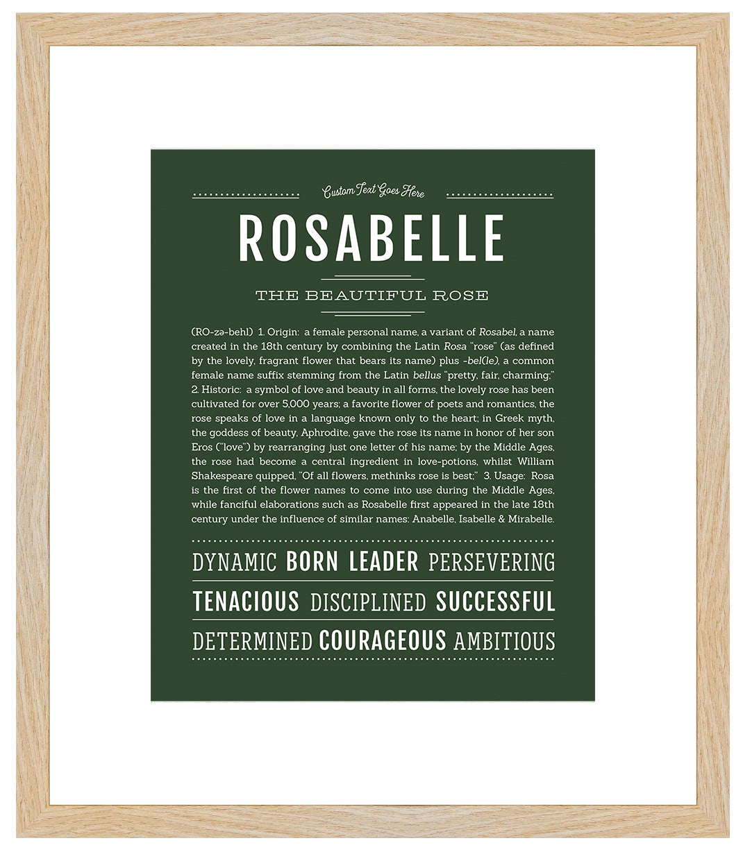 Rosabelle | Name Art Print