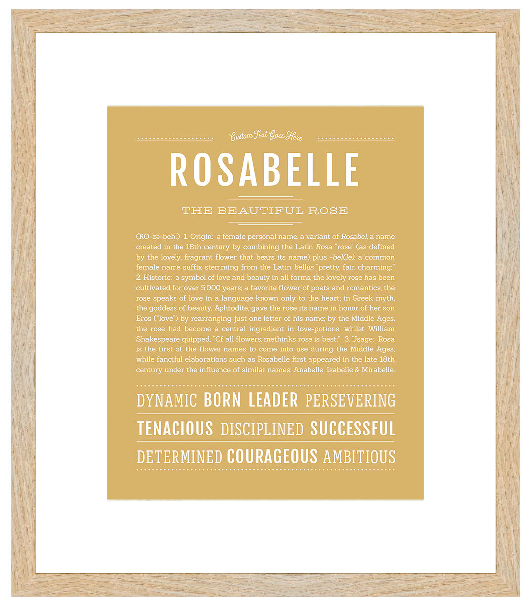 Rosabelle | Name Art Print