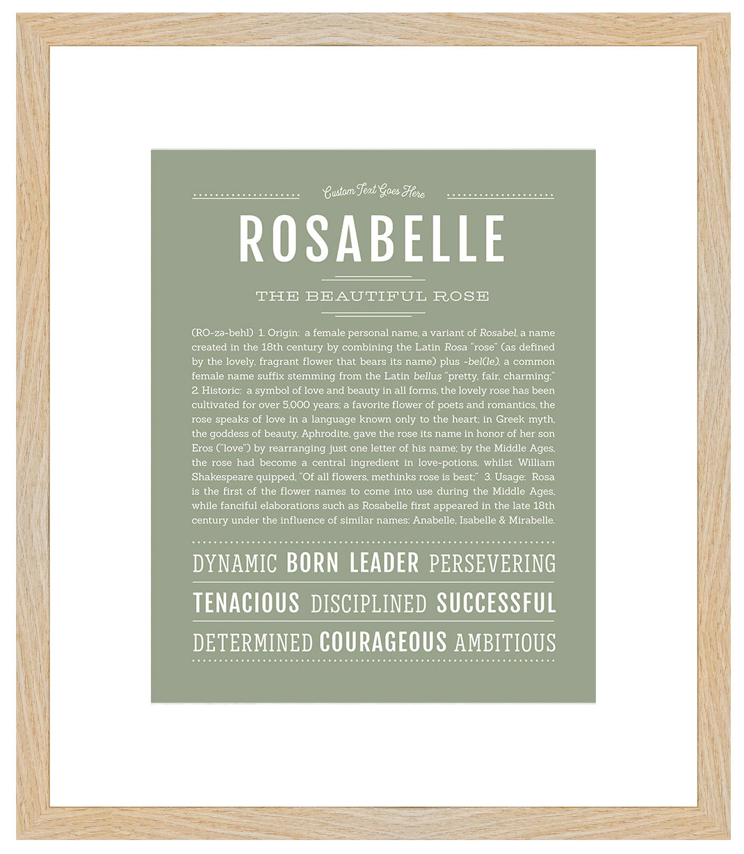 Rosabelle | Name Art Print