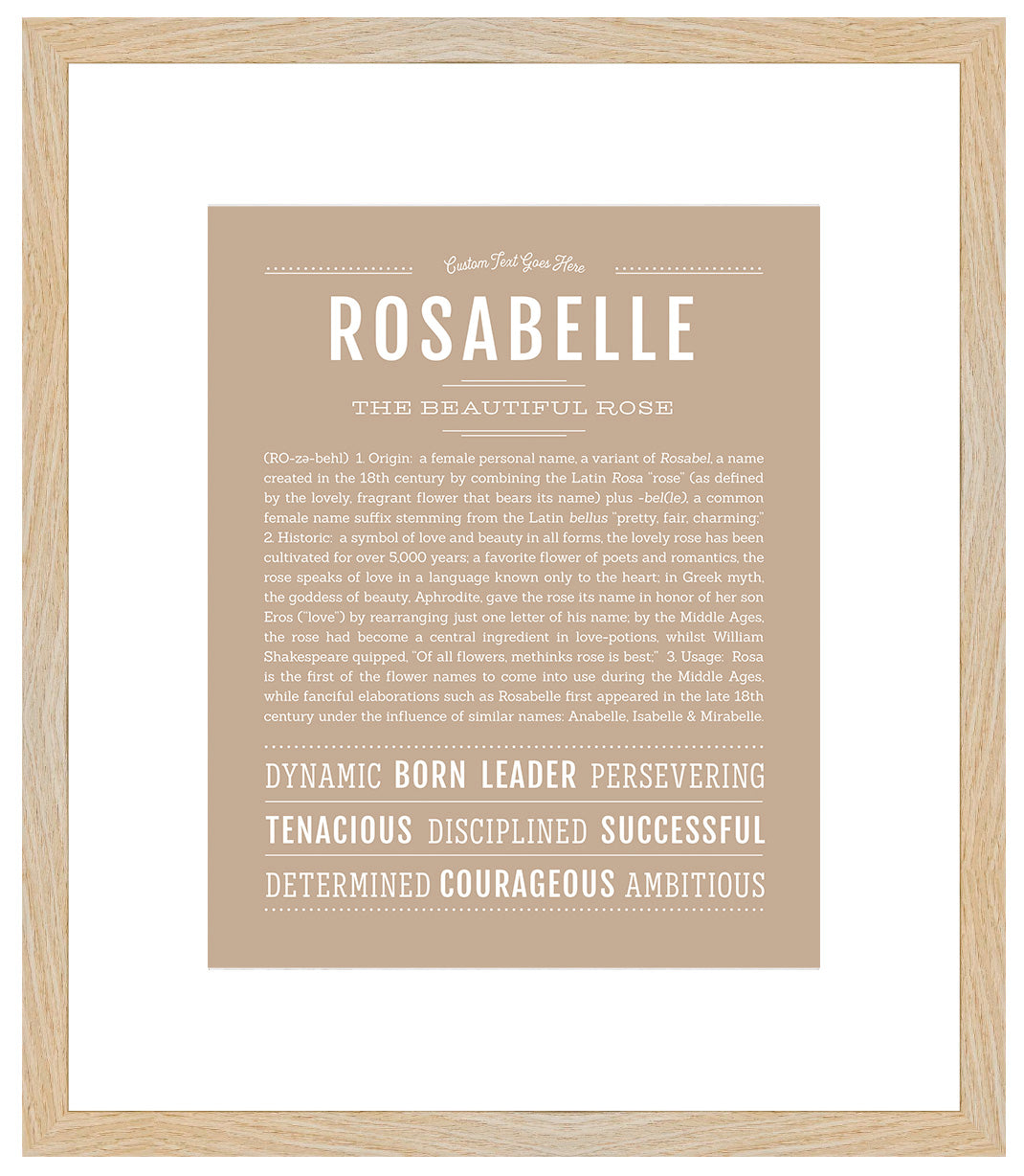 Rosabelle | Name Art Print