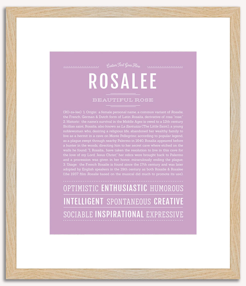 Rosalee | Name Art Print