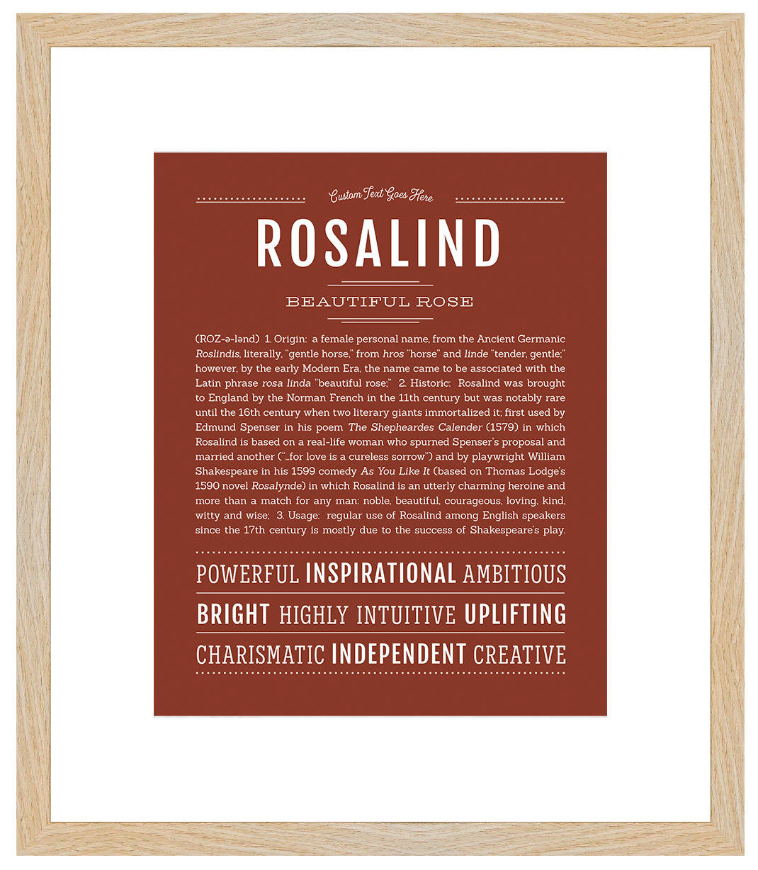 Rosalind | Name Art Print