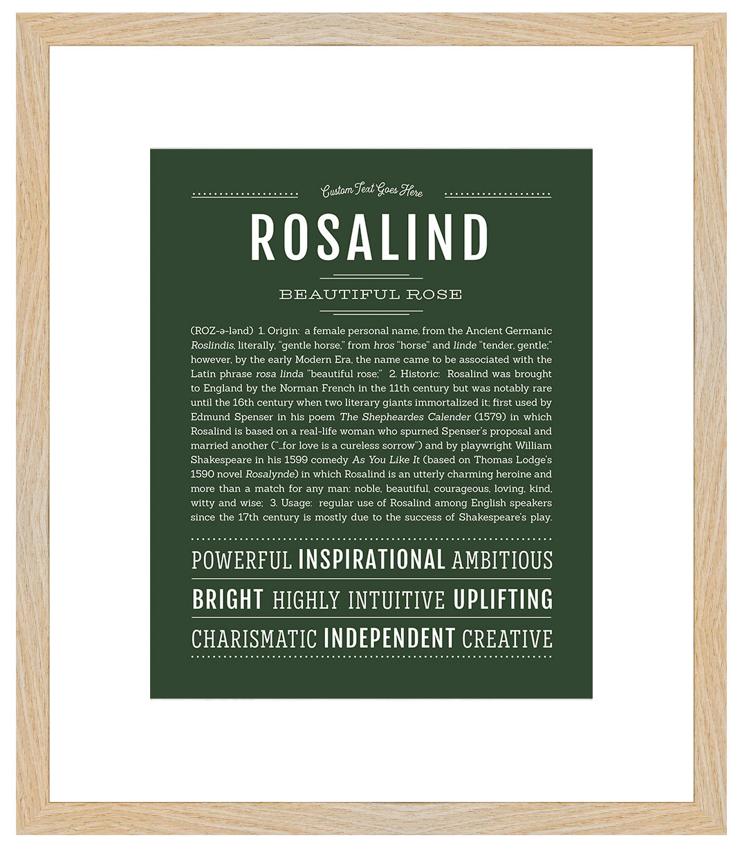 Rosalind | Name Art Print