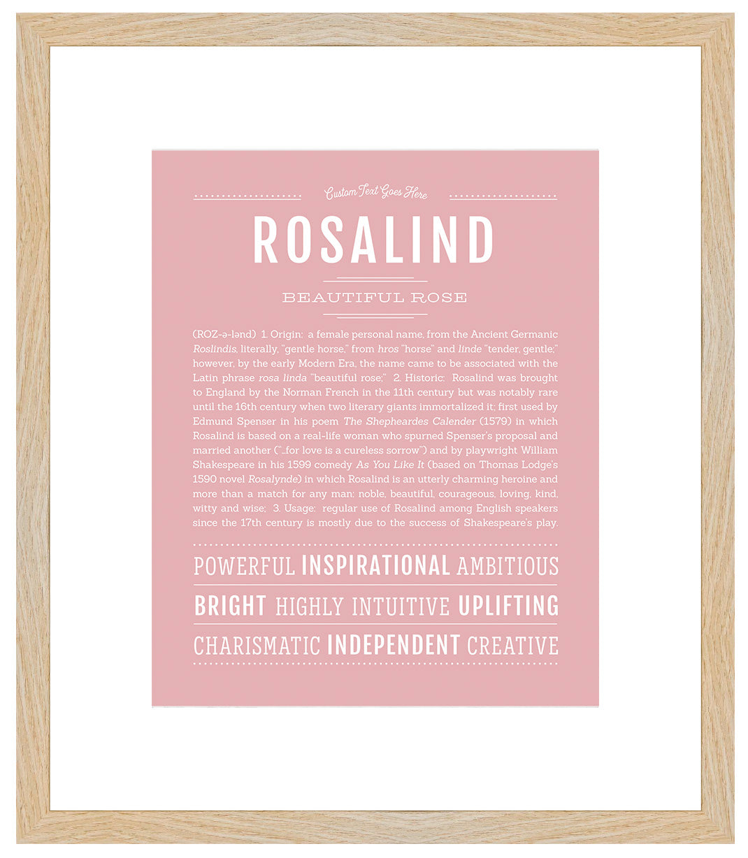 Rosalind | Name Art Print