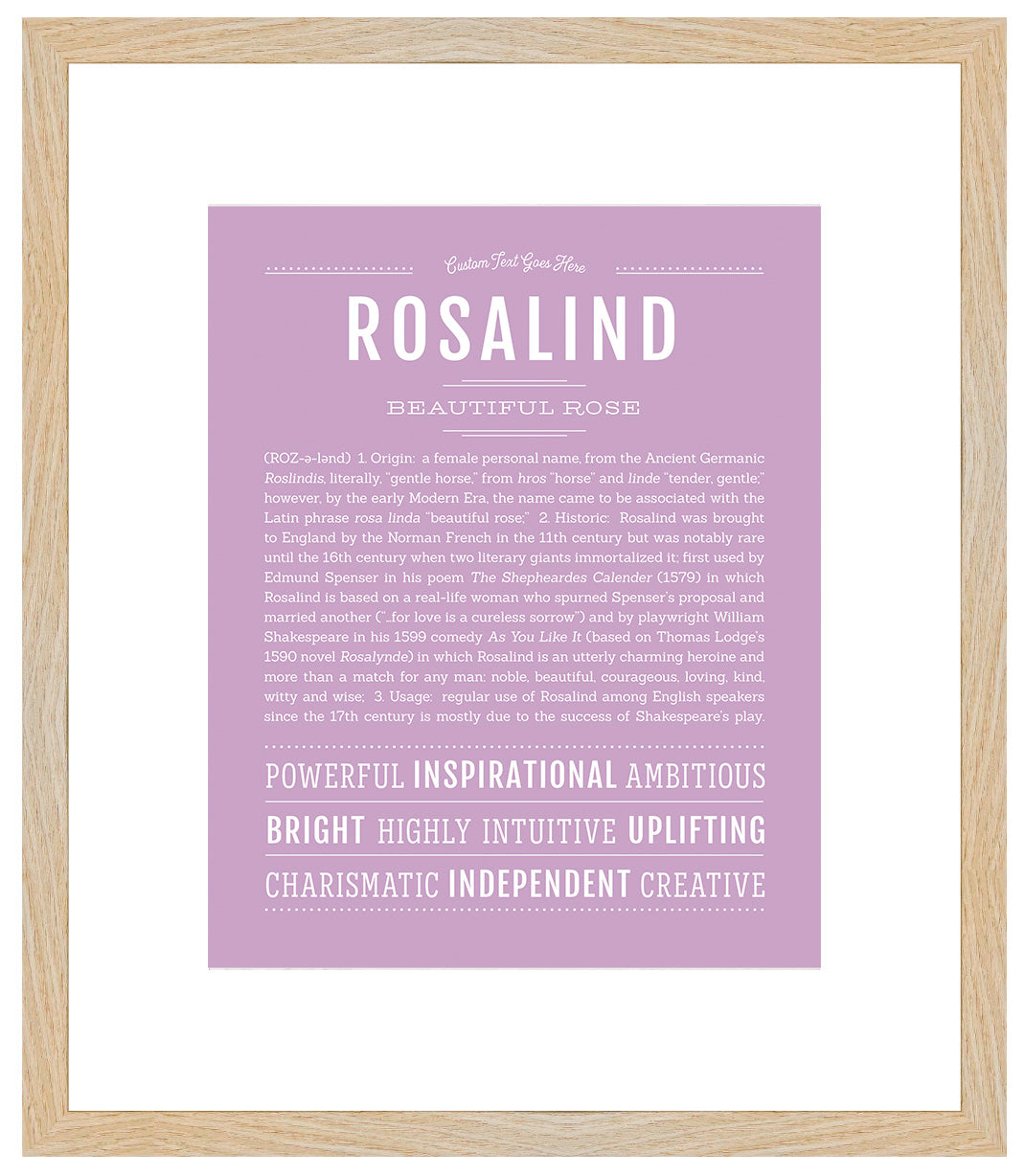 Rosalind | Name Art Print