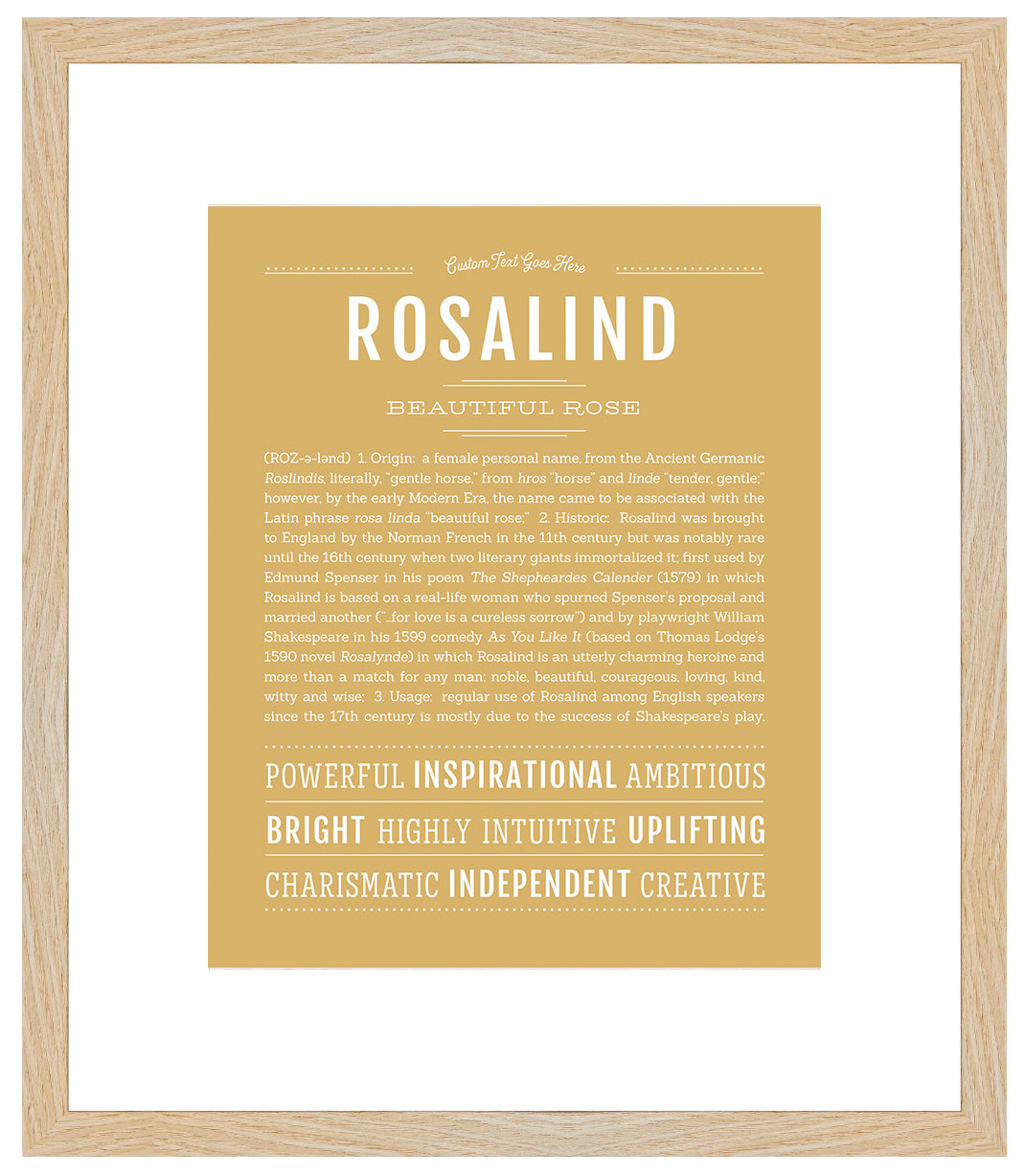 Rosalind | Name Art Print