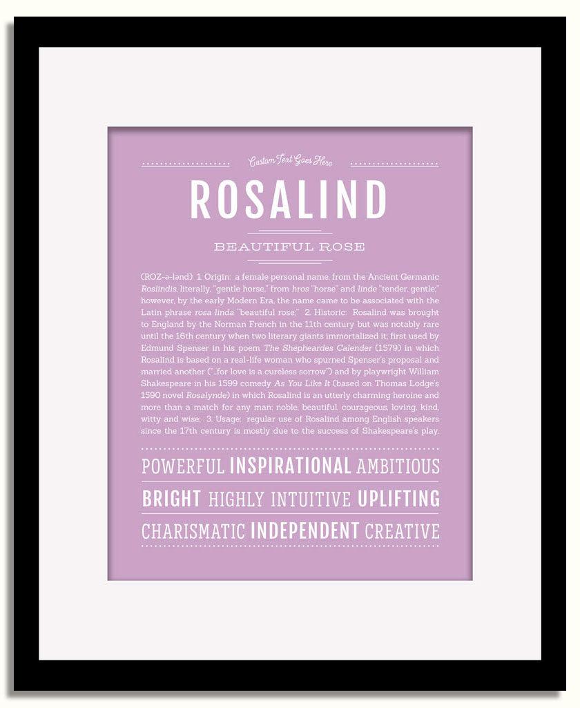 Frame Options | Lilac | Black Frame, Matted