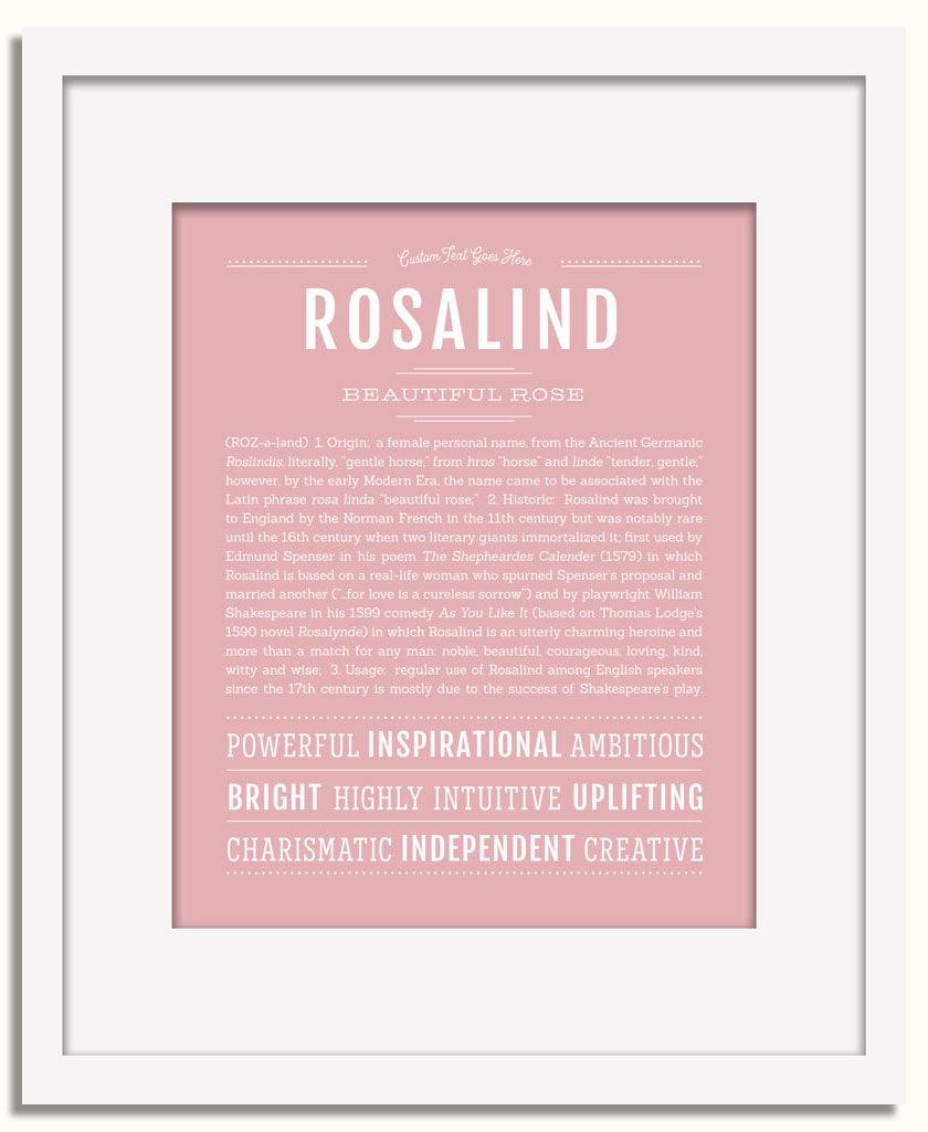 Frame Options | Dusty Rose | White Frame, Matted