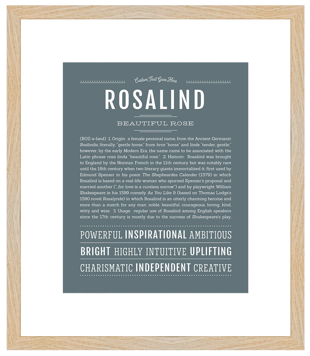 Rosalind | Name Art Print