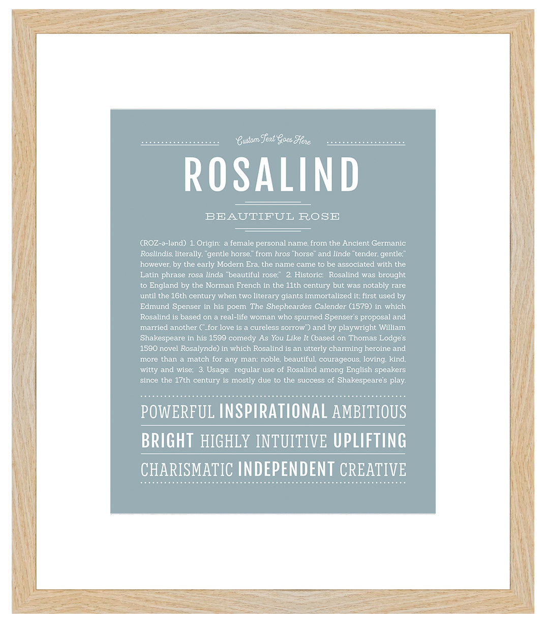 Rosalind | Name Art Print