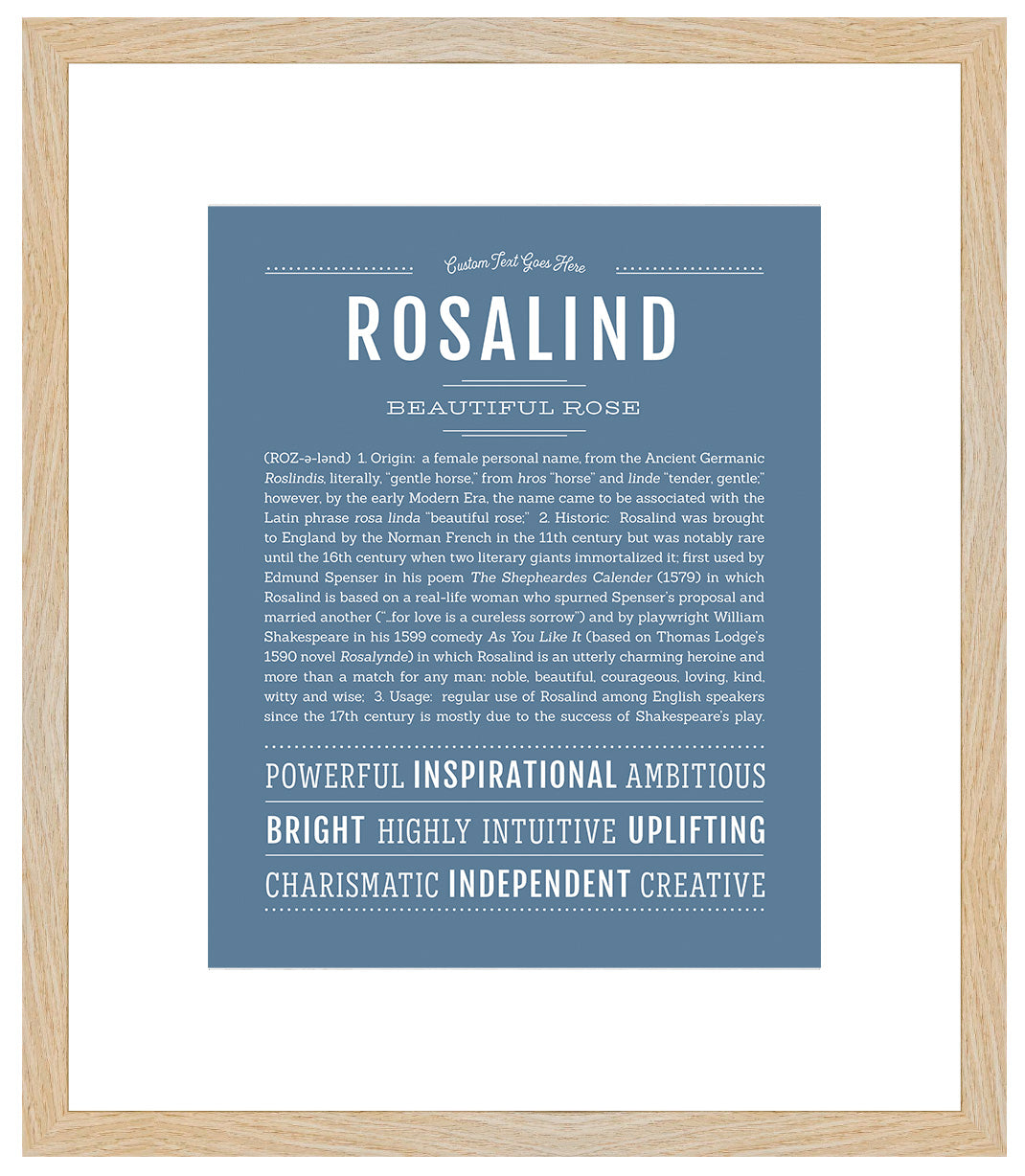 Rosalind | Name Art Print