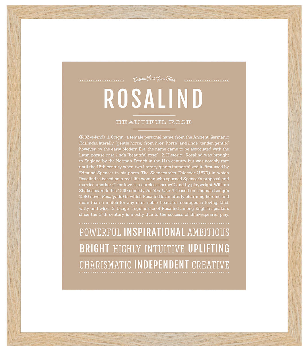 Rosalind | Name Art Print