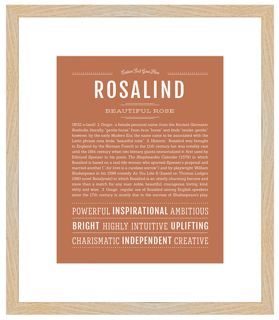 Rosalind | Name Art Print