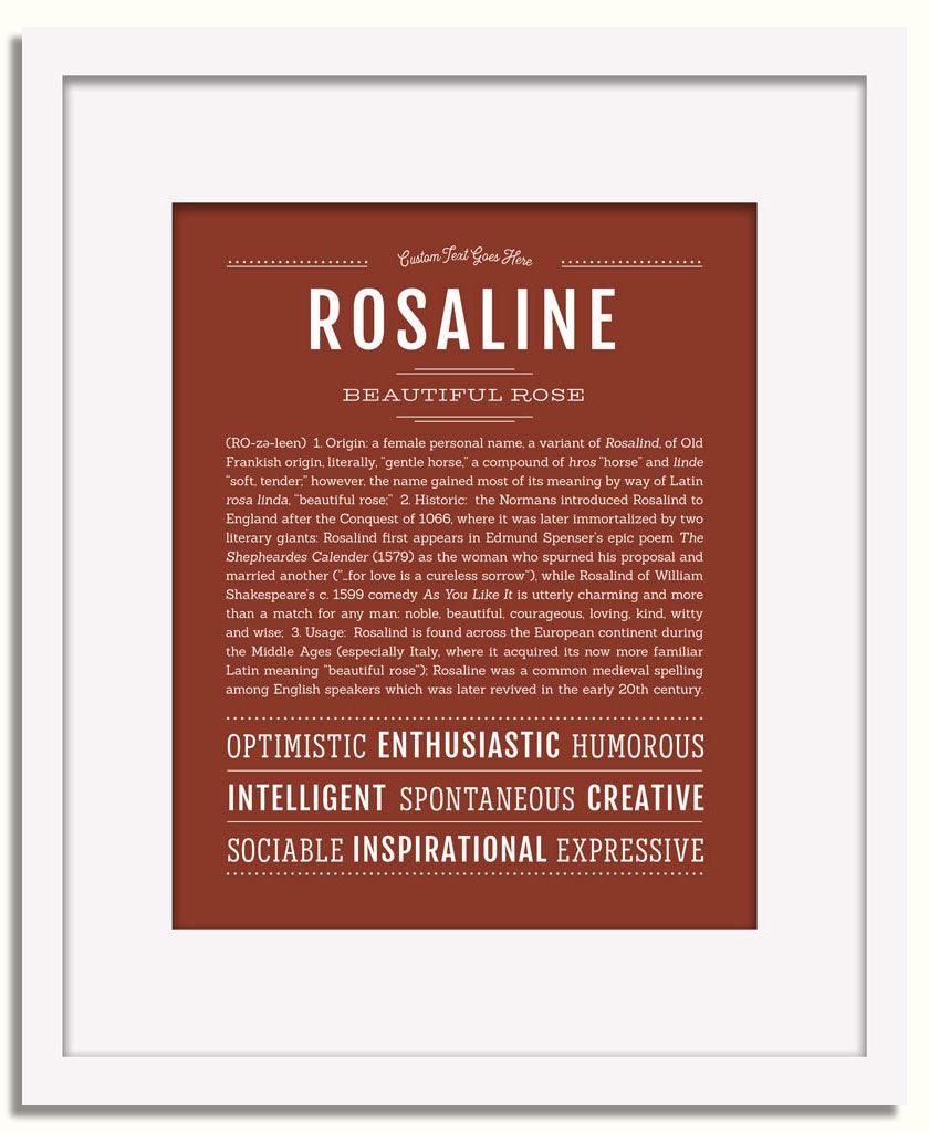 Rosaline | Name Art Print – Name Stories